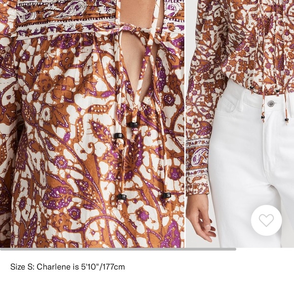 Love the Label Mabel tie front top - Picture 3 of 7